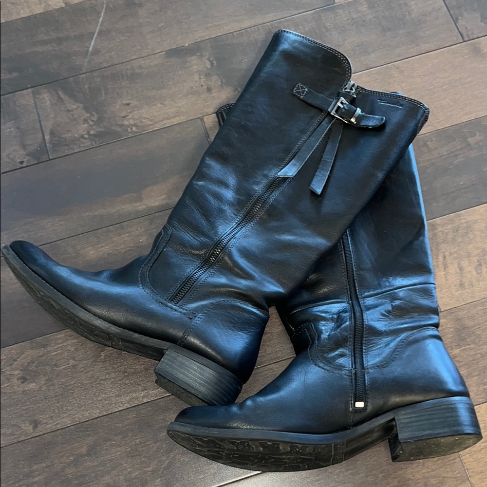 Tamaris Black Leather Boots 41